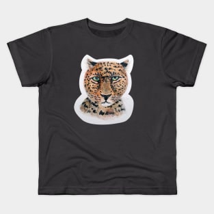 upset leopard Kids T-Shirt